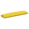Back Cushion Light Yellow 140 X 19 X 50 Cm Fabric