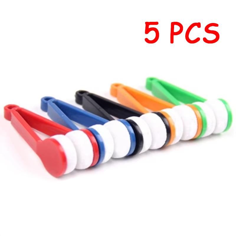 5/10 Pcs Portable Multifunctional Glass Cleaning Rub Eyeglass Sunglasses Spectacles Microfiber Cleaner Brushes Wiping Tools Mini