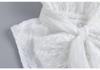 Heavy Industry Ruffled Bow Lace High-Neck Fake Collar for Autumn Wear