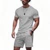 Summer Casual Suit Men's Two-piece Set Simple Sports Quick Drying Shoulder Set Mens Clothes