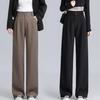 Women's Spring 2025 Straight Leg High Waist Casual Wide Leg Pants