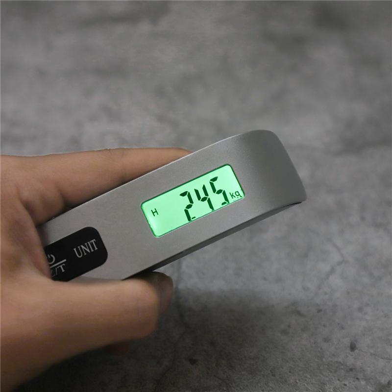 Portable Scale Digital LCD Display 110lb/50kg Electronic Luggage Hanging Suitcase Travel Weighs Baggage Bag Weight Balance Tools