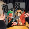 One Piece Luffy Zoro Cool Funda Back Phone Cover Case for Samsung Galaxy S26 S21 S20 FE S22 S23 FE Note 20 Ultra 10+ S24 Plus