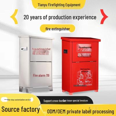 Stainless Steel 4kg Fire Extinguisher Box for Commercial and Hotel Use