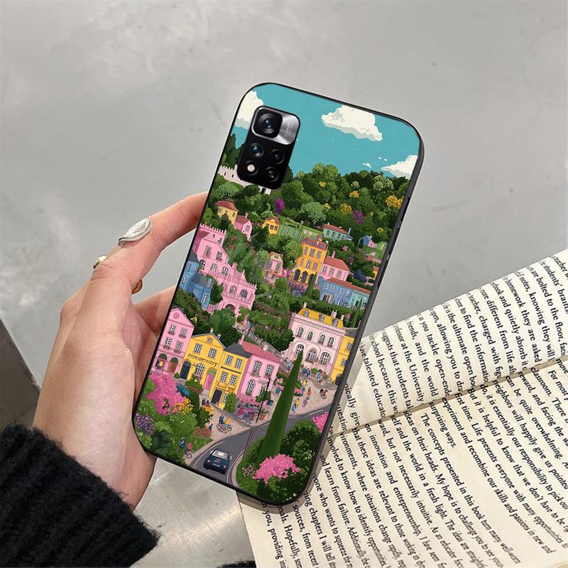 

Phone Case For Xiaomi Redmi note 14 Pro 14 13 12 11 10 Pro 14S 12S 11S Redmi 14C 13C 10 France Art Tree Sceneary Redmi Note 13 Pro 5G