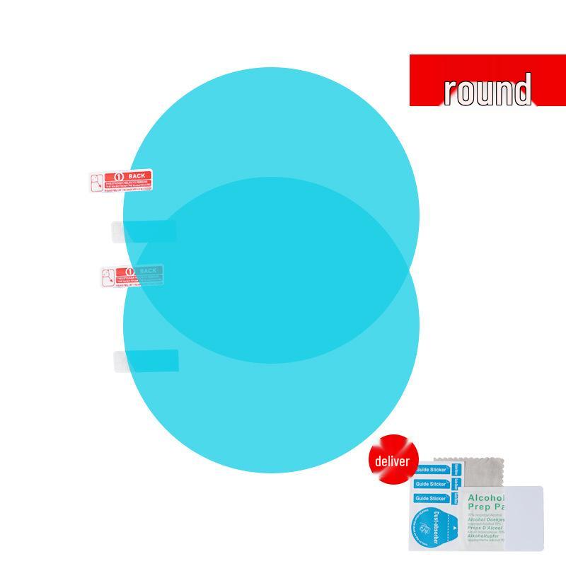 

Антибликовая, водонепроницаемая, незапотевающая нанопленка для автомобильных зеркал заднего вида Round 95*95 Pair прозрачный