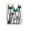 Metal Frog Decorative Plate Colorful Wall Hanging Decoration Gifts Cat Wall Decor  Garden