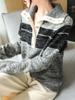 2025 Autumn/Winter Women's Elegant Soft Wool Lapel Sweater - 3-Ply Thick, Loose Fit, Slimming Design