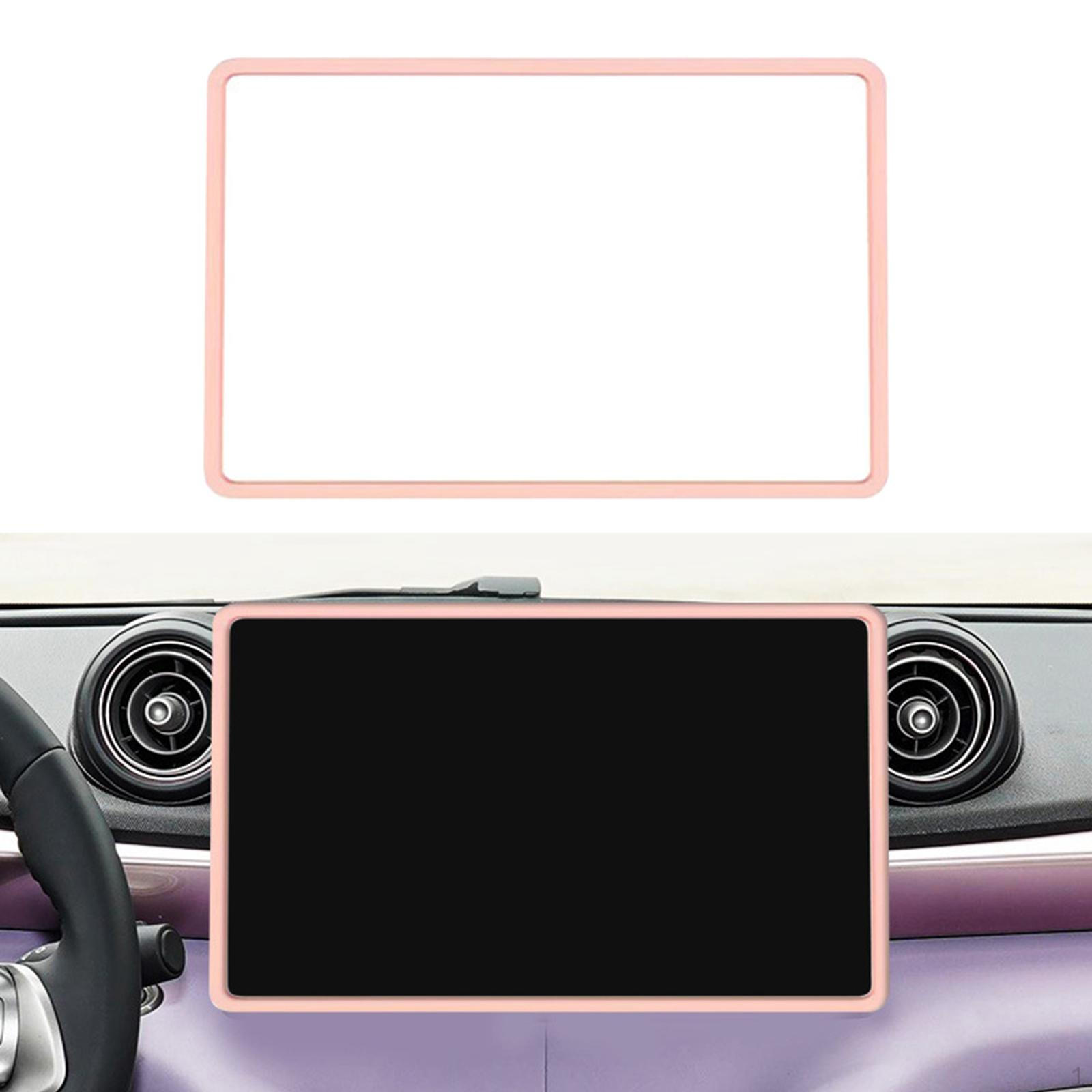 

Защитная рамка для экрана навигации, силиконовая защитная крышка для края 12.8inch Pink