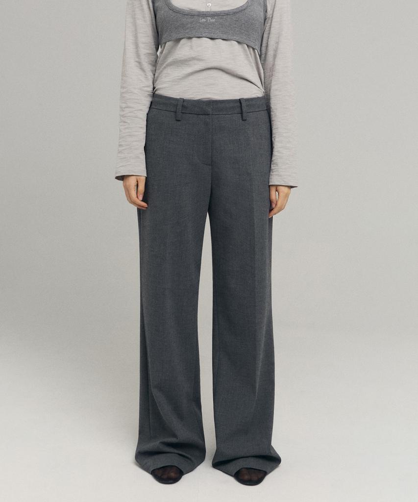 Loutaideu Basic Wool Slacks [Grey]