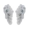 Rhinestones Lace Flower Applique Flower Design Clothing Applique Dress Patches  Evening Dress