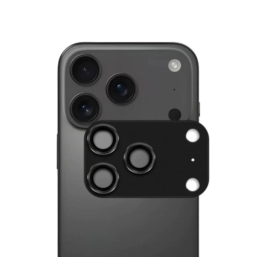 Luxury Solid Color Metal Alloy Bumper Lens Full Protect Case for IPhone 17 Pro Max / 17Pro Camera Tempered Glass Film Scratch Cover Cap Phone Accessry