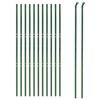 VidaXL Clôture en Treillis Métallique, Panneau de Clôture Décoratif, Barrière de Protection Jardin Patio Extérieur, Vert 154076
