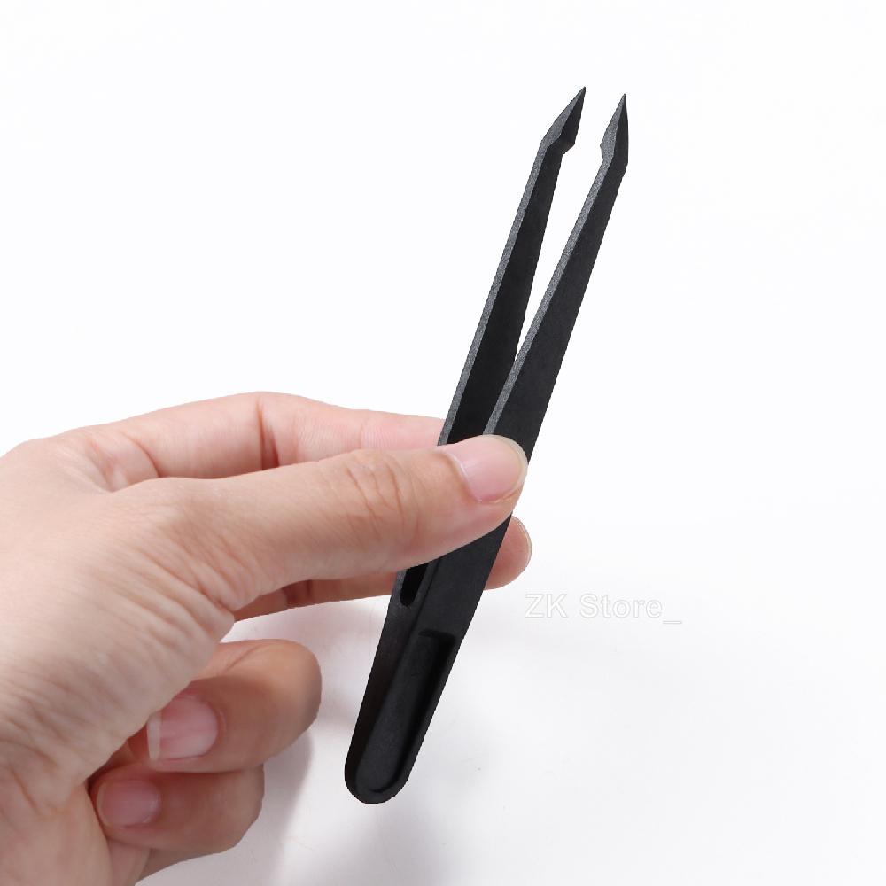 1/6 PCS Watch Repair Tool Kits Antistatic Carbon Fiber Tweezers Plastic Tweezers for Watchmaker Precision Accessory Installation