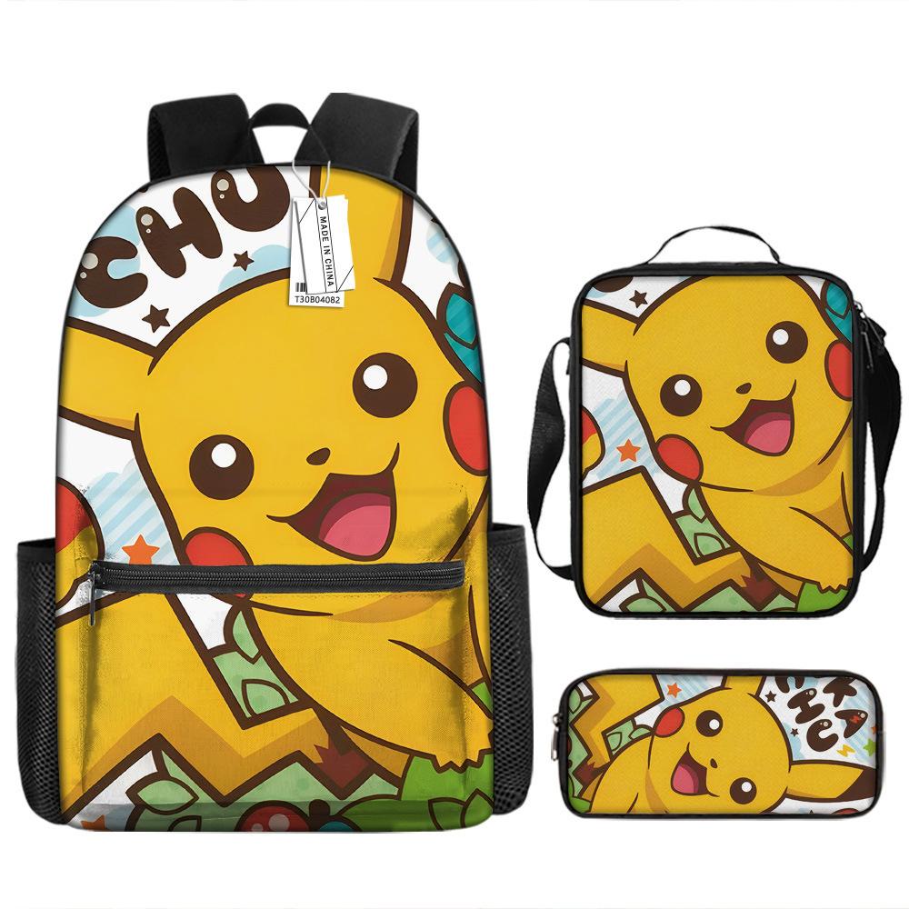 School Season Student Schoolbag Pokémon Pokémon Backpack Cartoon Satchel Pencil Case