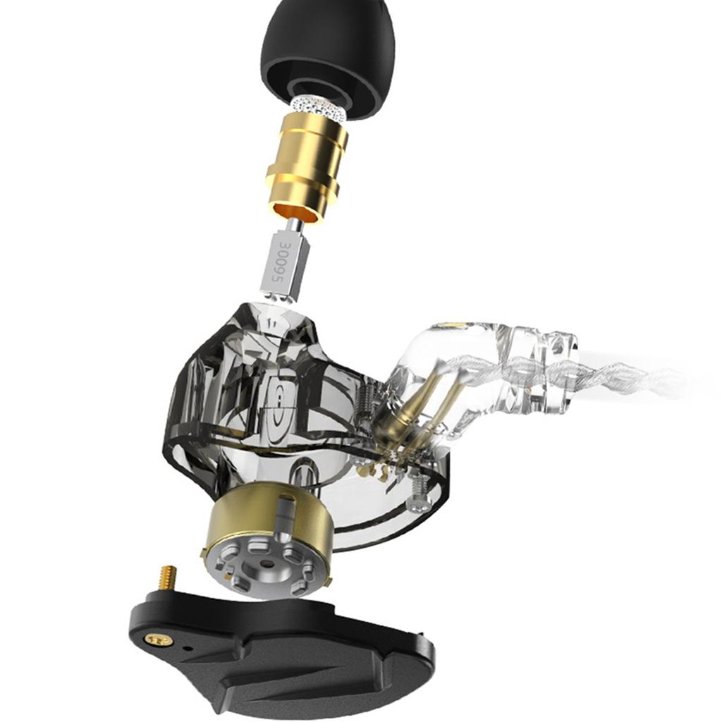 Wired In Ear Headphones DIY Earphones 1BA+1DD Hybrid Driver HIFI DJ Running Sport Earbud