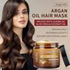 Argan Oil Hair Mask + Silk Bonnet Set, Repair Hair Mask With Jojoba Oil, Aloe Vera Coconut Oil For Dry Damaged Hair Deep Treatments For All Hair Typ