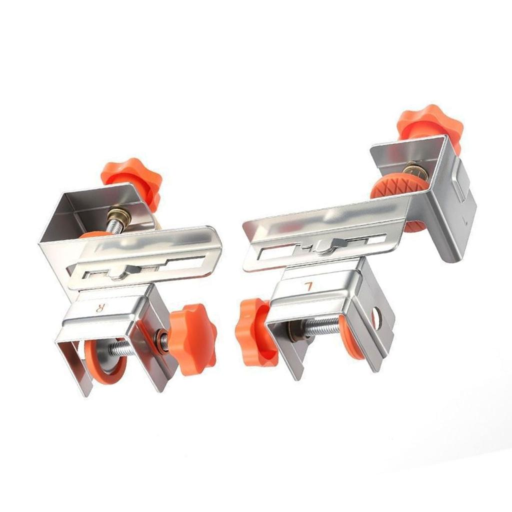 1Pair Drawer Front Panel Installation Clamp Woodworking Fixing Clamp No Handle Cabinet Door Panel Mounting Jig