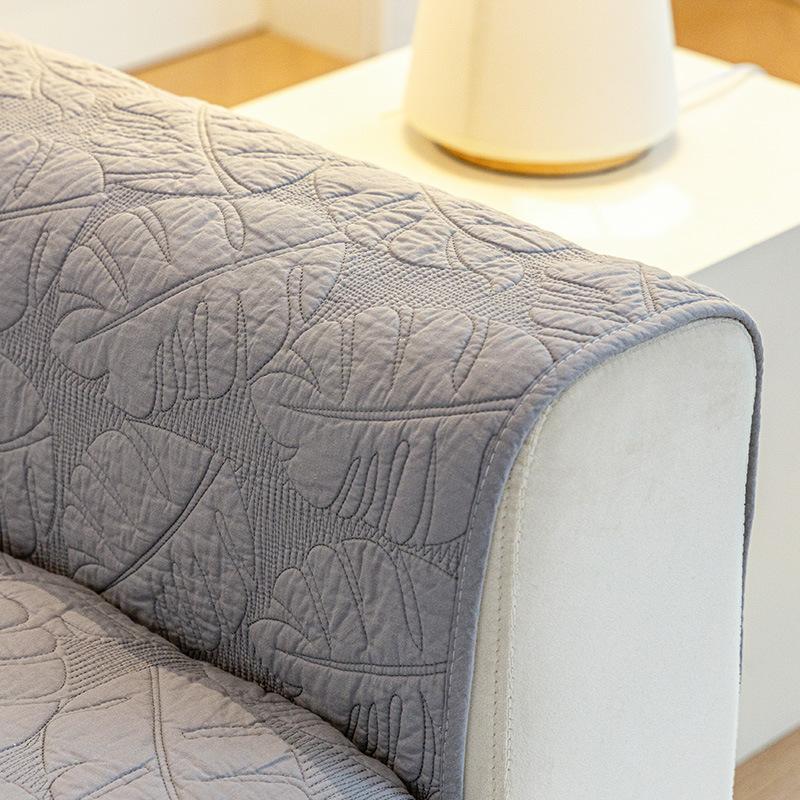 Sofa Cushion Washed Pure Cotton Four Seasons Universal Chinese Simple Non-Slip Cushion Cover Cloth All Cotton Cover Cover Fixed