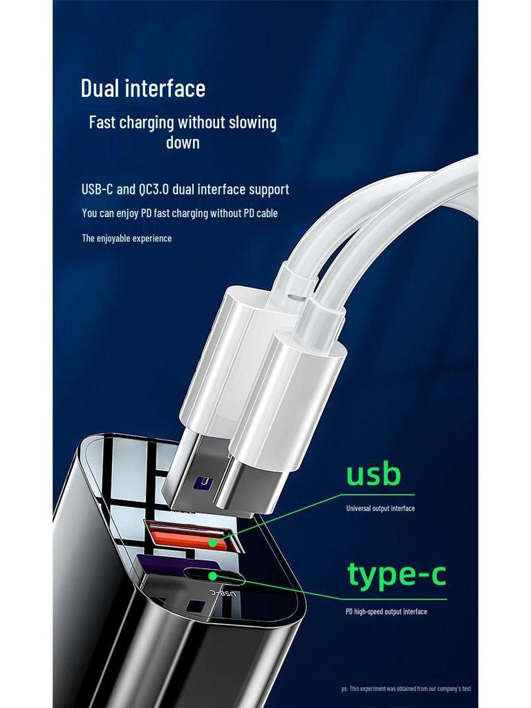 PD20W Dual Port A+C Charger for iPhone 16/15/14 - Super Fast Charging, 3C Certified