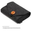 Geantă de depozitare din pâslă de culoare solidă pentru power bank, mouse, cablu de date, căști și încărcător