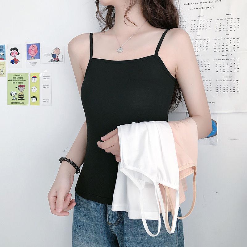 Spring and summer sling vest women's solid color outer wear drive DNU inner sexy small sling bottoming shirt women