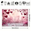 2D Valentines Day Red Heart Backdrop for Wedding Photoshoot