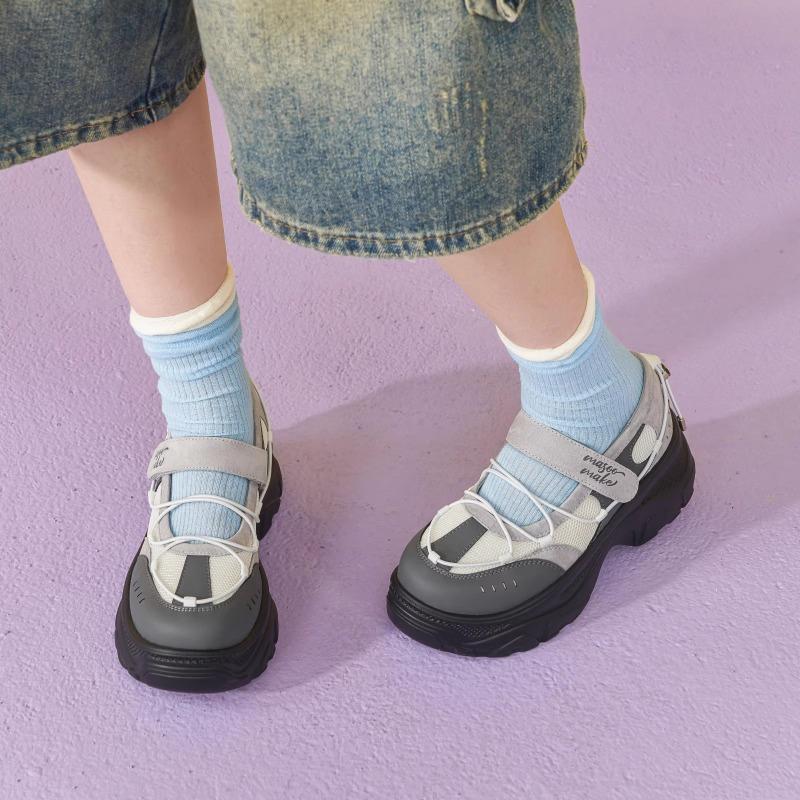 Horse Speed Doctrine Summer New Thick-soled Mary Jane Shoes Women's Small Height Increase Single Shoes Versatile Casual Shoes