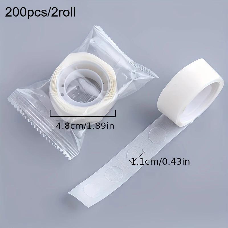 200 шт./2 рулона Двусторонний скотч Съемные прозрачные клеевые точки для шаров для поделок DIY Декор вечеринки Клейкие точки без остатка