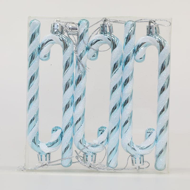 

Christmas tree decoration, plastic material, crutches, Christmas decorations, Christmas gifts, home decor Pack of 6