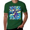 Enigmatic Gaze - Abstract Feline Art T-Shirt cute clothes anime boys whites heavyweight t shirts for men