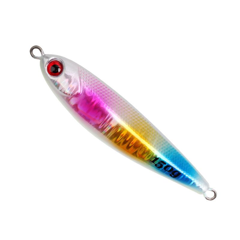 Iron Plate Lead Fish Sinker Jigging Lure with Night Glow for Sea Bass Salmon & Catfish-Freshwater & Saltwater Use