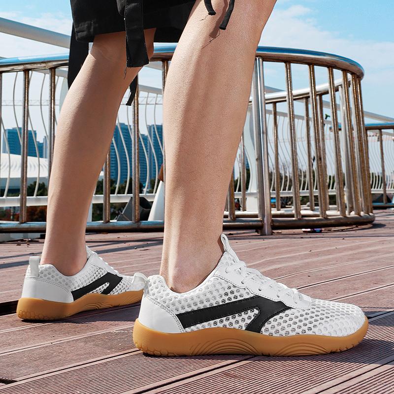 Wide Toe Box Sneakers for Men Breathable Mesh Cross-training Shoes Anti-slip Gym Exercise Casual Sports Shoes Plus Size 39-48