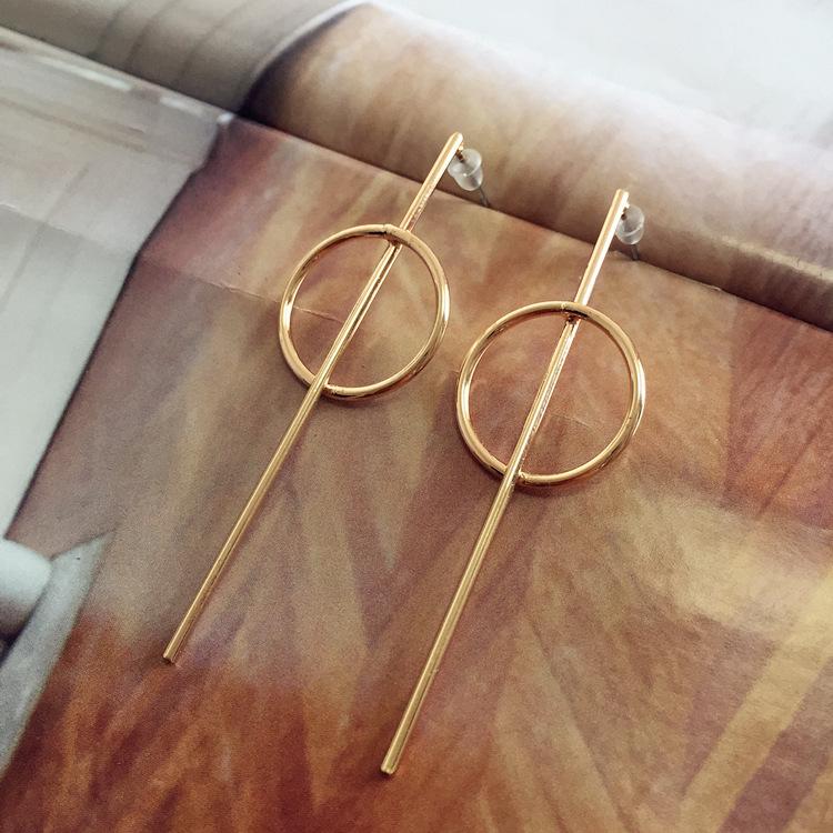 

Минималистичные геометрические серьги-пусеты, простые треугольные серьги с жемчужной бахромой, модные темпераментные женские серьги