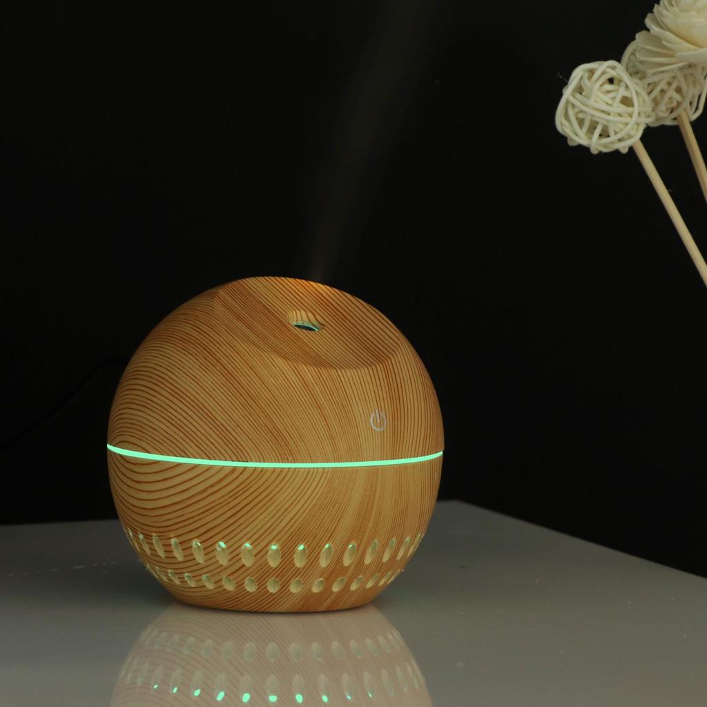 Wood Grain USB Aroma Diffuser & Translucent Humidifier