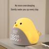 Time Bird LED Alarm Clock with USB Charging - Silent Cartoon Bedside Night Light for Bedroom or Dorm