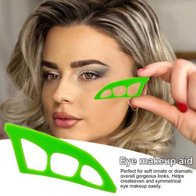 1/2/3/4Pcs Silicone Eyeshadow Stencil Tool Reusable Beginner Eyeshadow Assistant Guide Helper