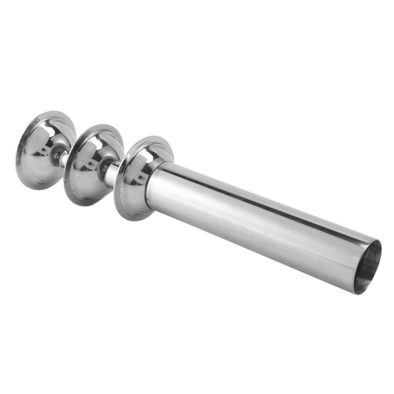 

ABJI-9Pcs Stainless Steel Sausage Stuffer Filling Tubes Funnels Nozzles Spare Parts Filler Tube, Base Diameter:58Mm серебряный