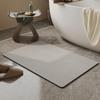 Rubber Non-Slip Quick Dry Absorbent Thin Bathroom Rugs Fit Under Door Bathroom Floor Mats-Shower Rug for In Front of Bathtub, Sink