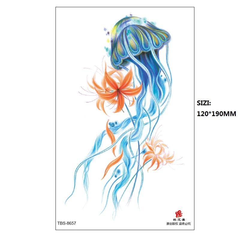 Black Butterfly Owl Sunflower Set Water Transfer Simulation Temporary Tattoo Sticker