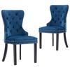 Day and Night - Day and Night Dining Chairs 2 Units Blue Velvet