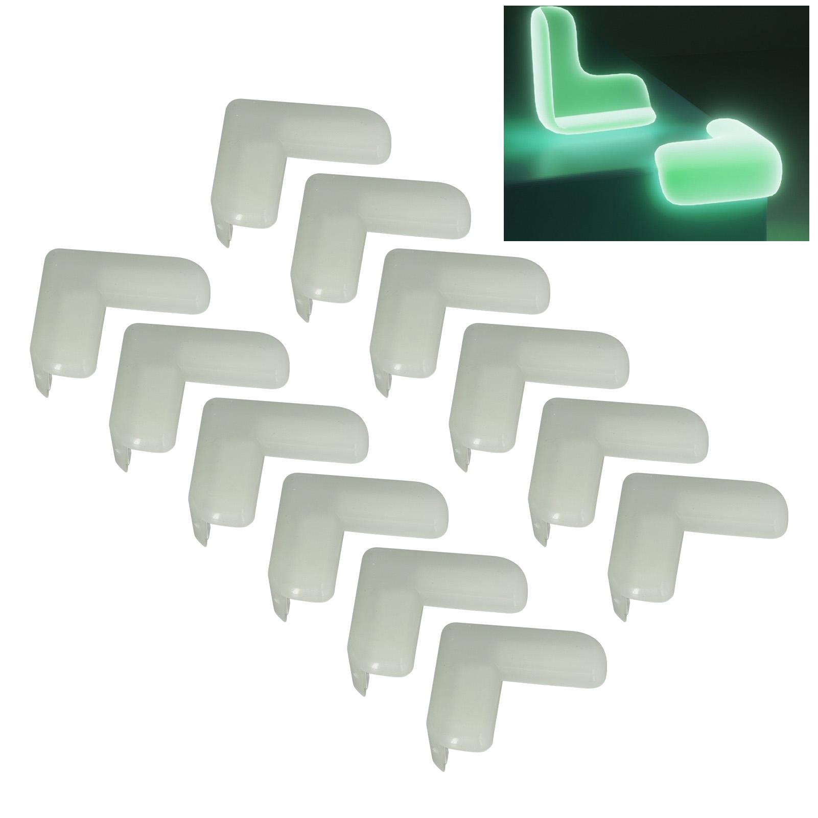 

12 шт. Светящиеся угловые накладки Светящиеся Мягкие Силиконовые Защитники Углов Мебели Стола для Малышей