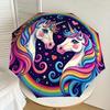 1 Stück Einhorn Regenbogen Fantasy Kunstwerk Regenschirm mit Kunststoffgriff,Geeignet für Alle Jahreszeiten Zuhause Reise Outdoor RegenschirmDD1807