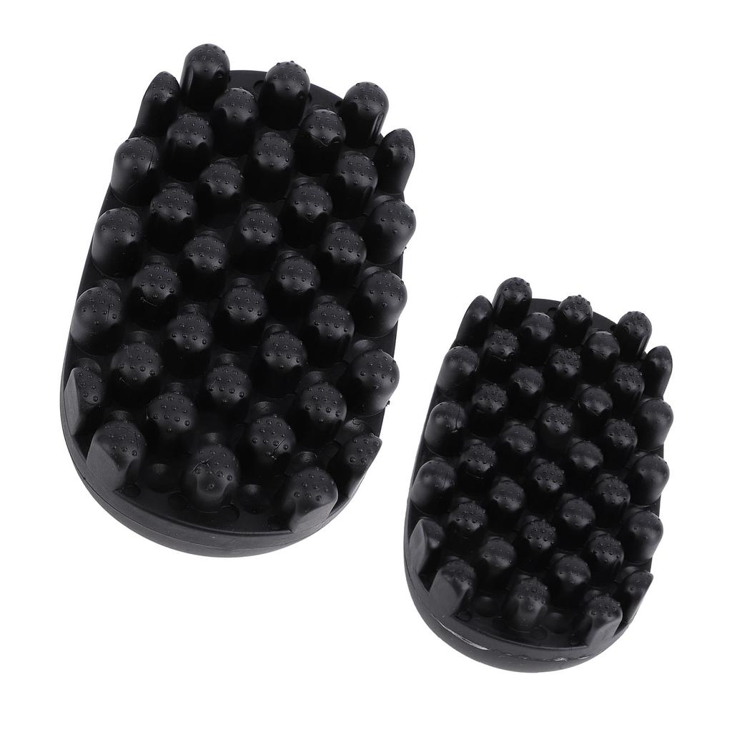 2pcs Rubber Curling Hair Brush Large and Small Size Washable Twist Curl Comb Hair Styling Tool