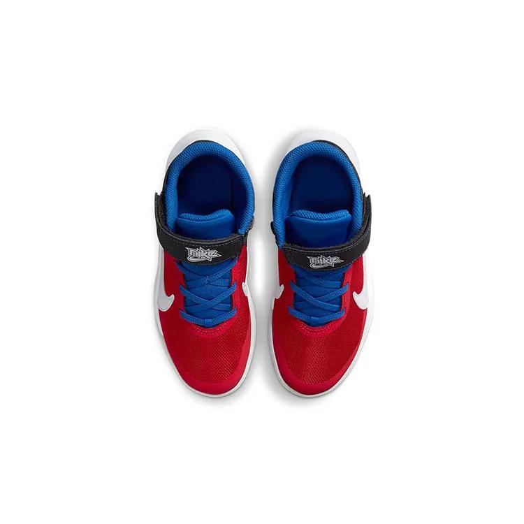 Nike Team Hustle D10 FlyEase PreSchool 'University Red Game Royal' (Unisex) Off Noir / University Red / Game Royal / White Kids' Basketball Shoes
