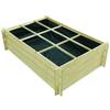 VidaXL Raised Bed 150x100x40 Cm Impregnated Wood