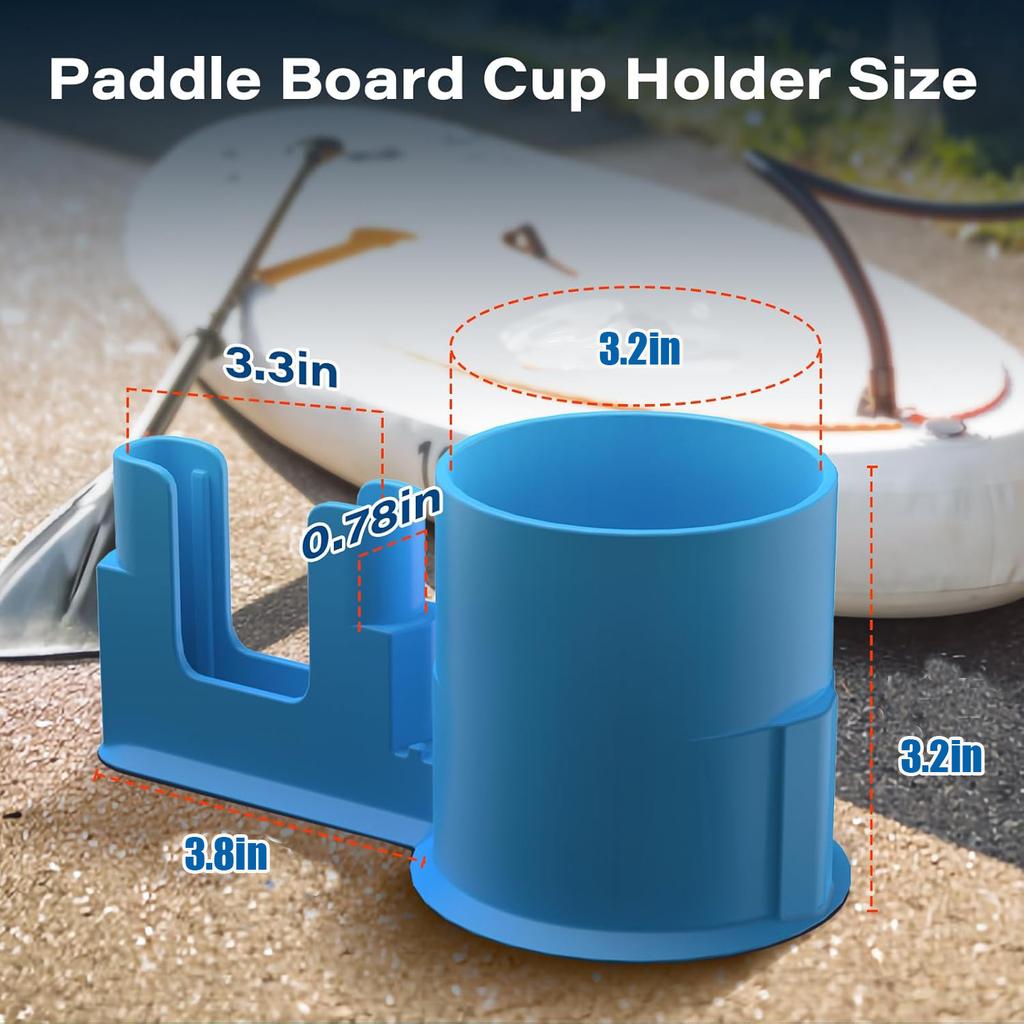 Kayak Drink Holder Universal Waterproof Phone Cup Holder for Paddle Board, Surfboard & Boat, Adjustable Can Beer Bottle Caddy with Mount