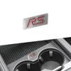 Auto-Innenraum 3D Aluminium RS/ST Emblem Lenkrad Mittelkonsole Aufkleber für Focus MK2 MK3 Fiesta Kuga Zubehör
