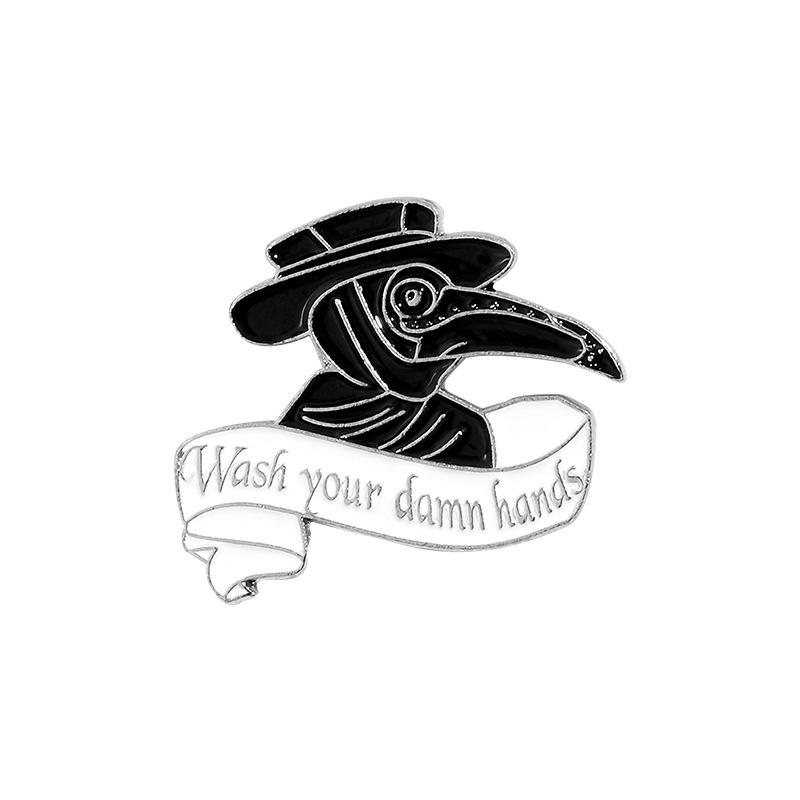 Crow Black Stylish Brooch Alloy Material Ideal For Fashionable Commuters Uses Various