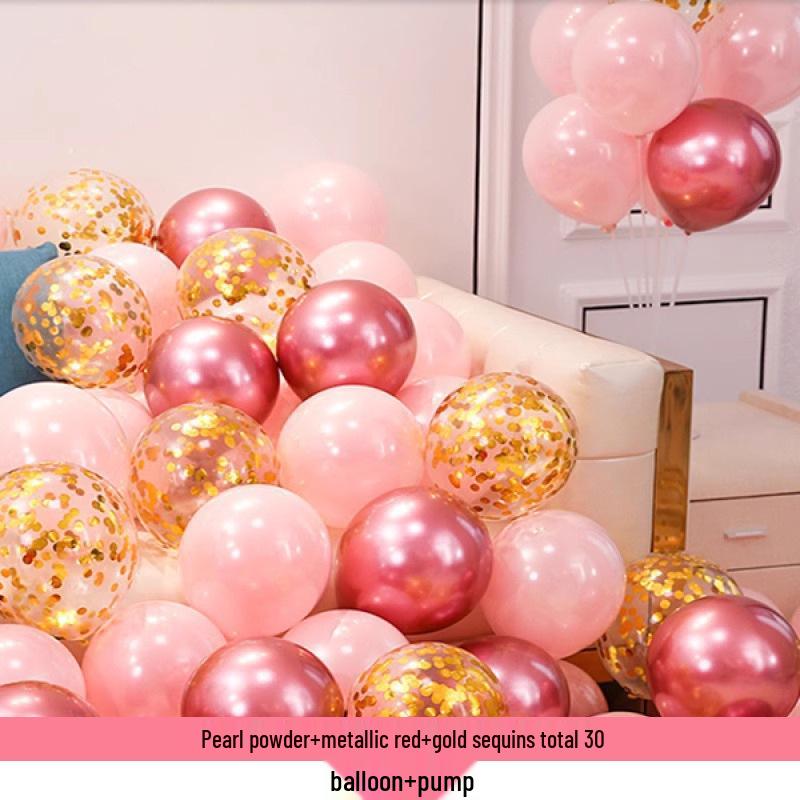 2025 Pink Balloon Set for Engagements, Weddings, and Birthdays